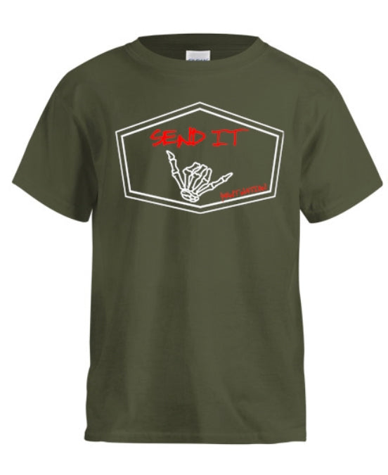 Send It Kids T-Shirt Red & White