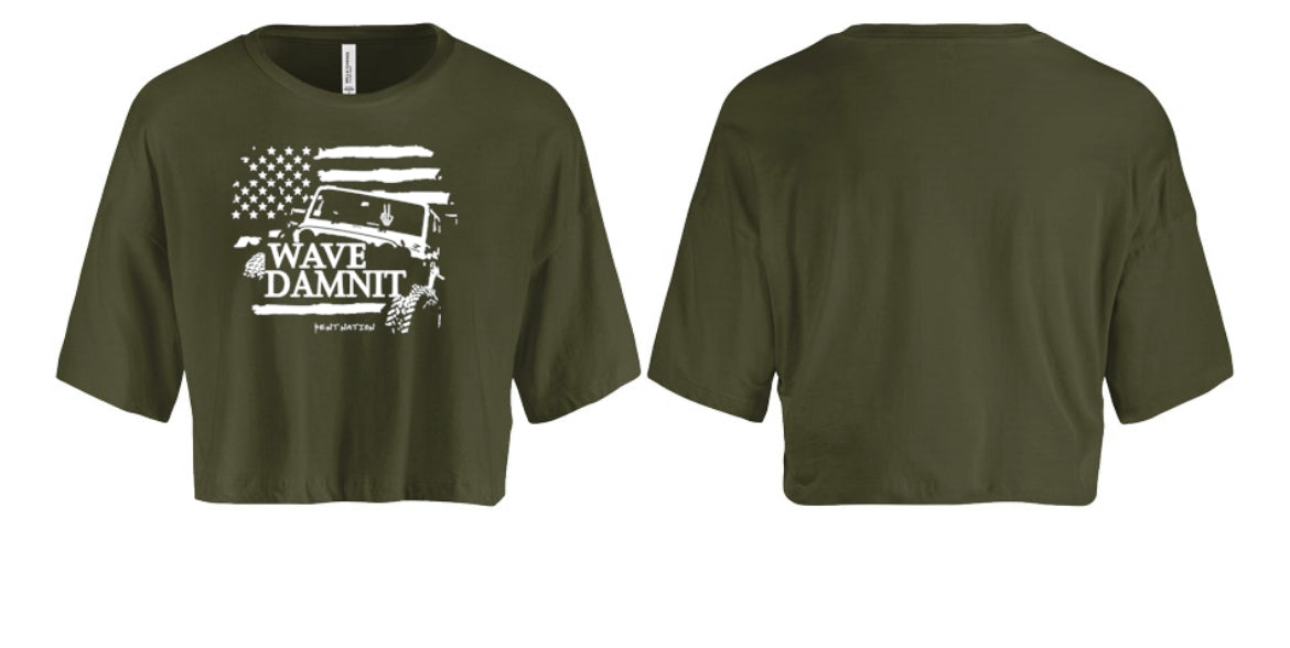 Wave Damn It Women's Crop Top