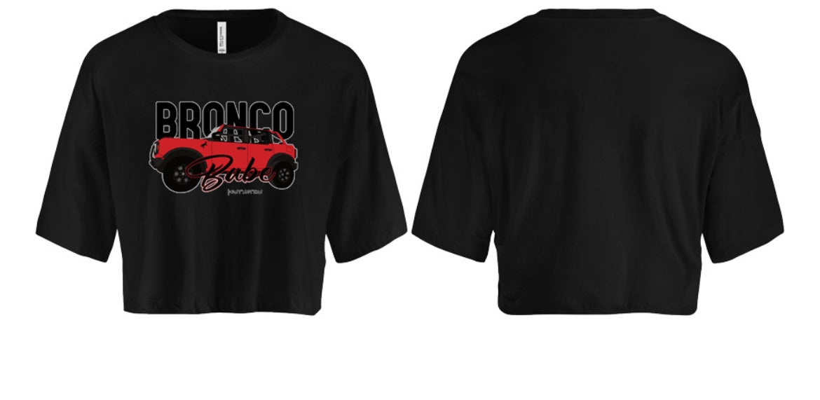 Bronco Babe Women's Crop Top - Red