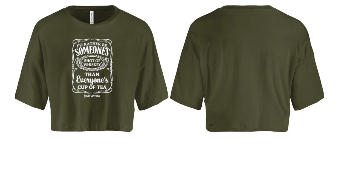Shot Of Whiskey Women's Crop Top
