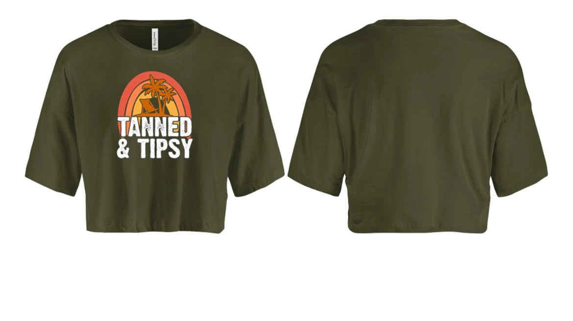 Tanned & Tipsy Women's Crop Top