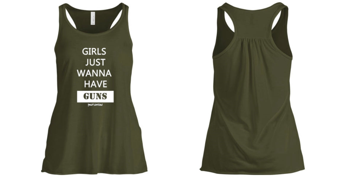 Girls Just Wanna Have Guns Women's Tank Top