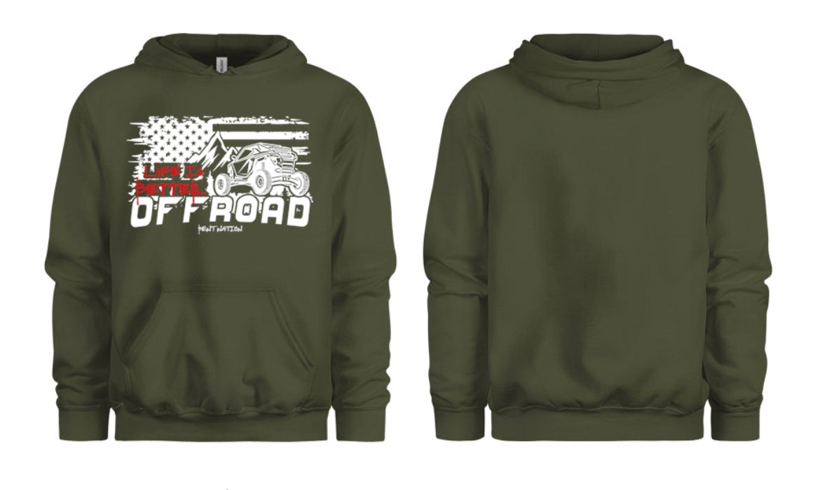 Life Is Better Off Road Unisex Hoodie