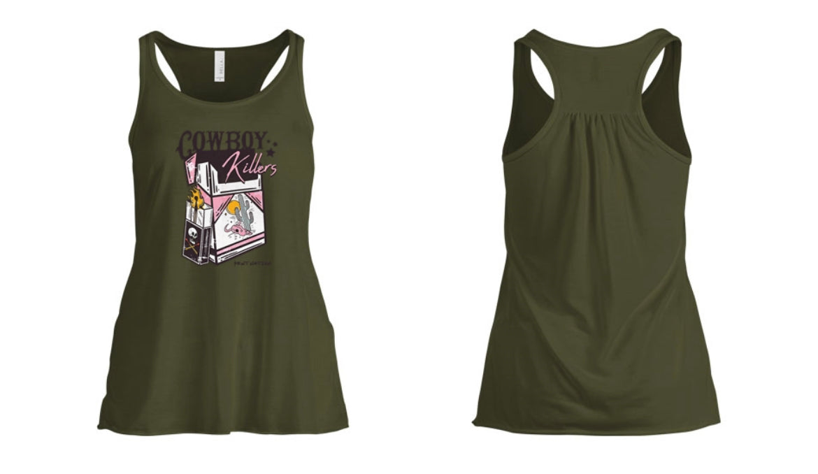 Cowboy Killers Women's Tank Top Pink & White