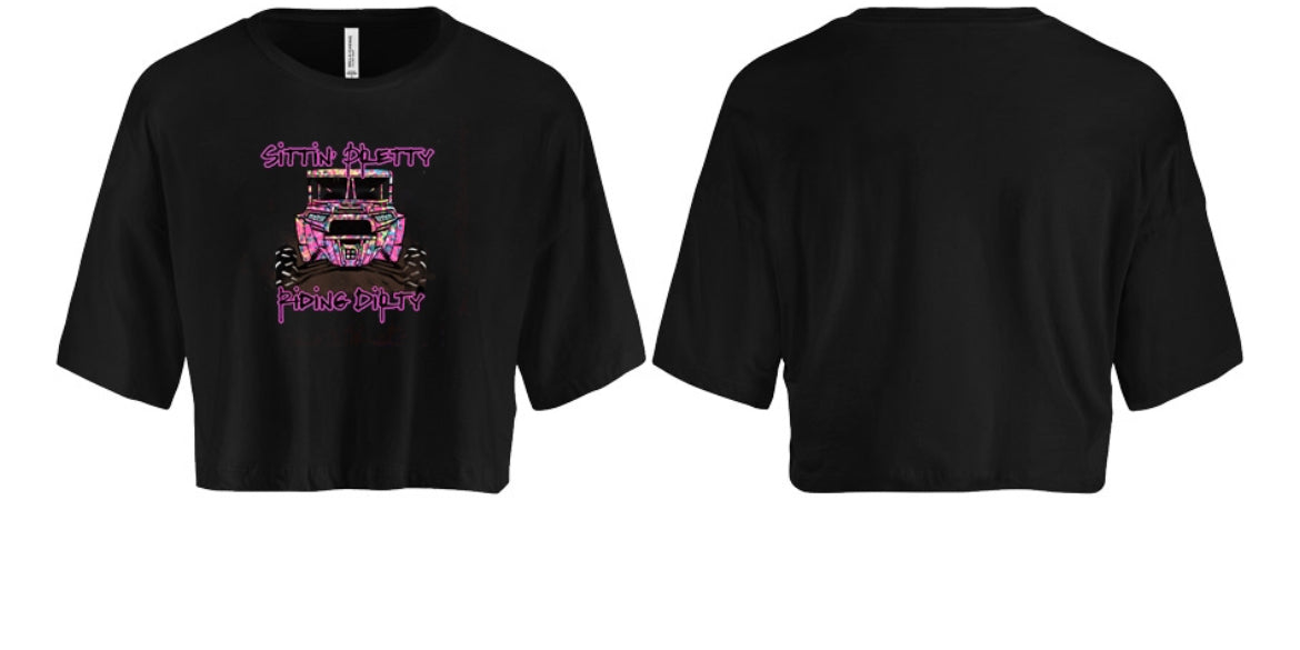 Sittn' Pretty Riding Dirty Women's Crop Top