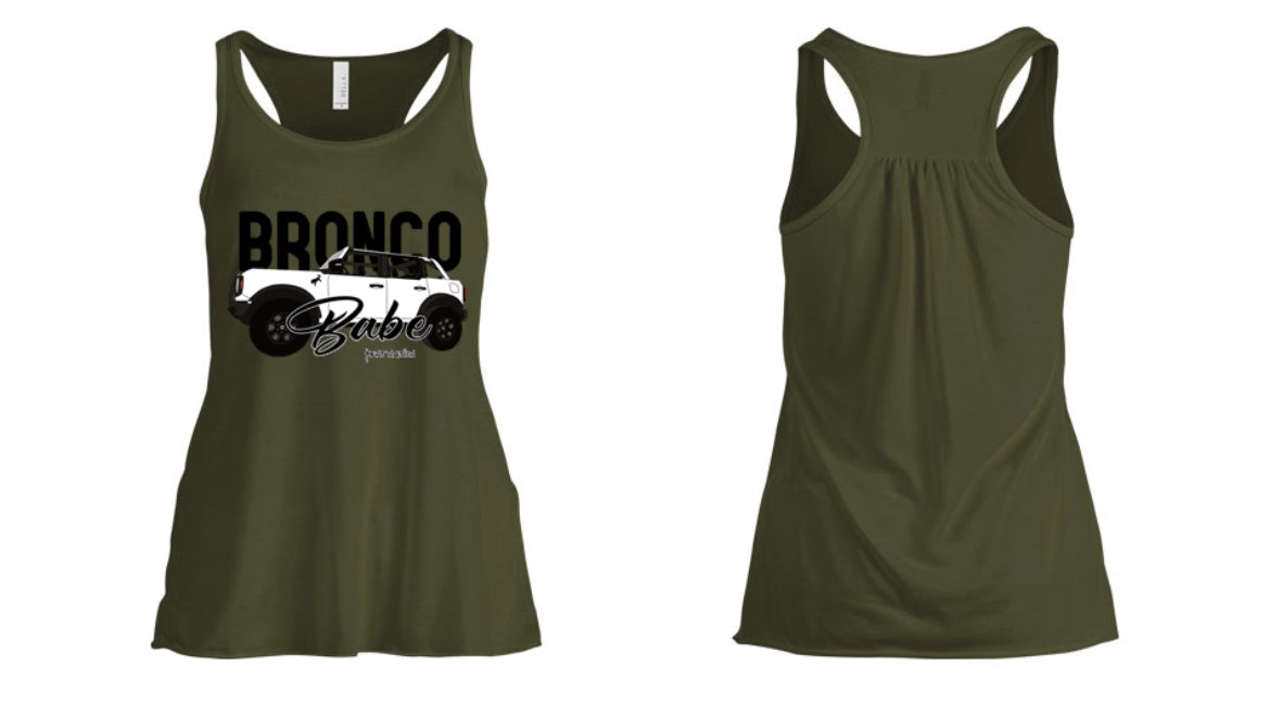 Bronco Babe Women's Tank Top - Whit