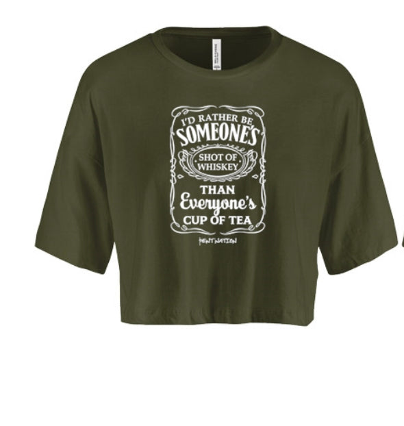 Shot Of Whiskey Women's Crop Top