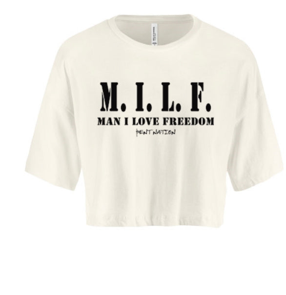 Man I Love Freedom Women's Crop Top