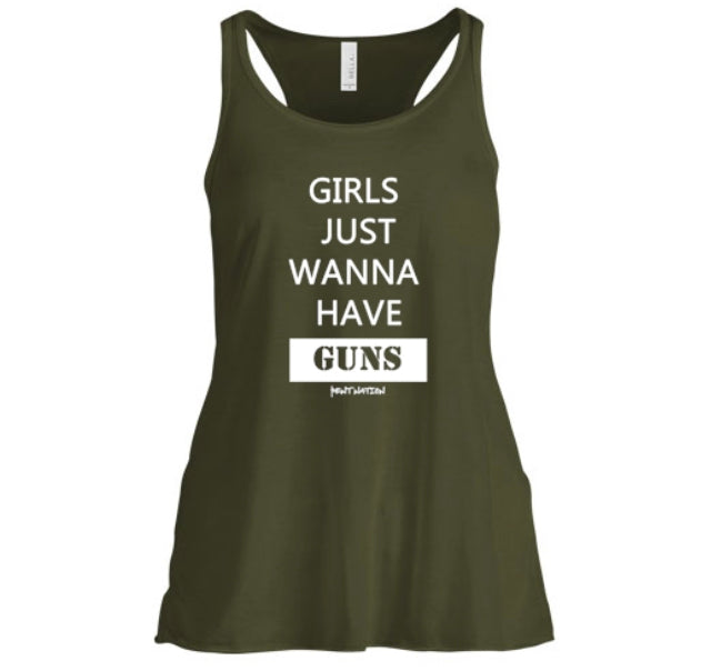 Girls Just Wanna Have Guns Women's Tank Top