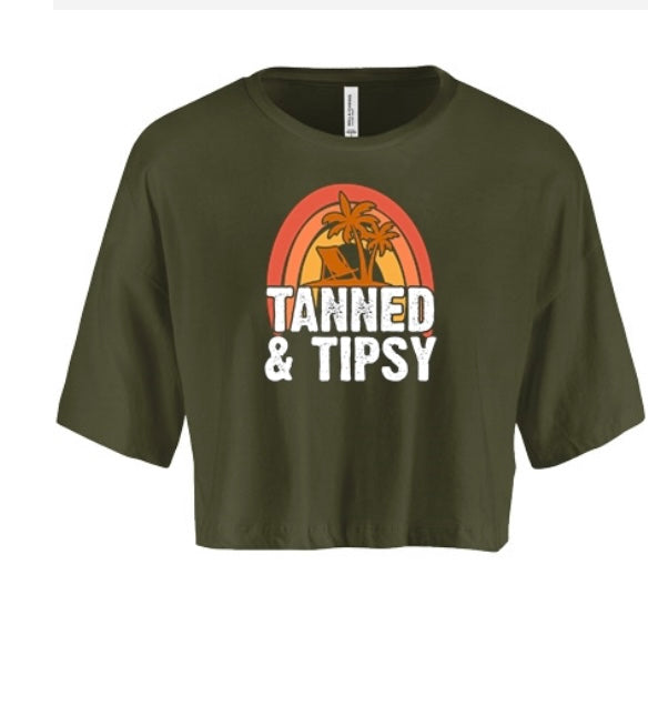 Tanned & Tipsy Women's Crop Top