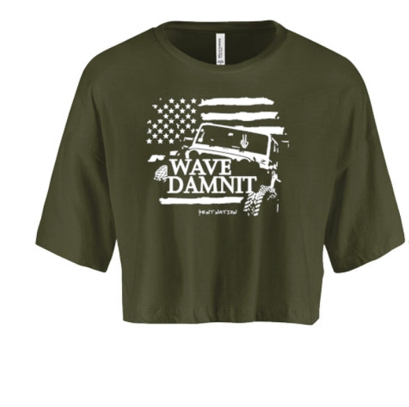 Wave Damn It Women's Crop Top