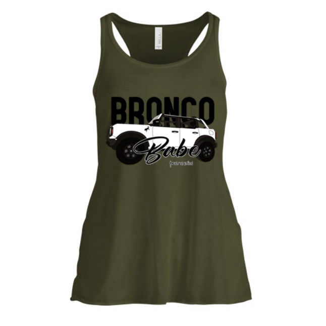 Bronco Babe Women's Tank Top - Whit