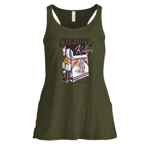 Cowboy Killers Women's Tank Top Pink & White