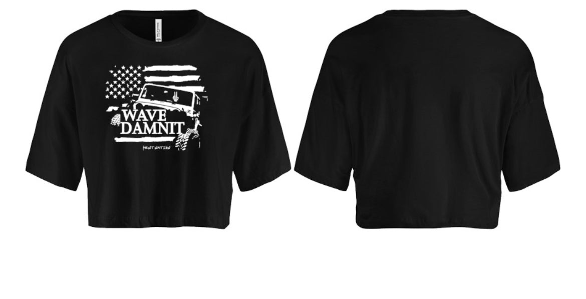 Wave Damn It Women's Crop Top