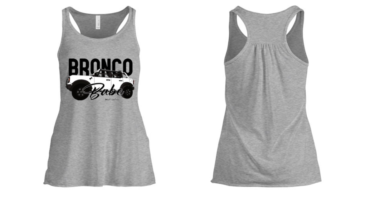 Bronco Babe Women's Tank Top - Whit