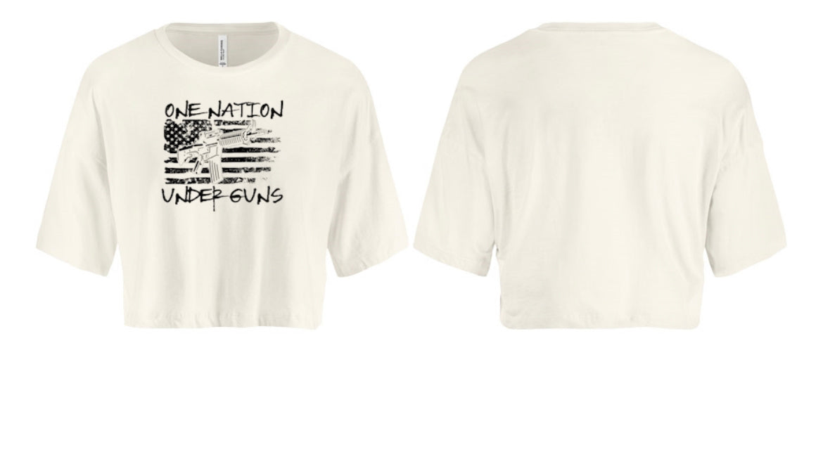 One Nation Under Guns Women's Crop Top