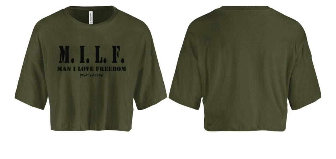 Man I Love Freedom Women's Crop Top