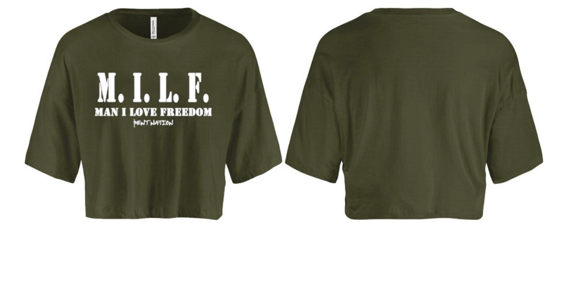 Man I Love Freedom Women's Crop Top