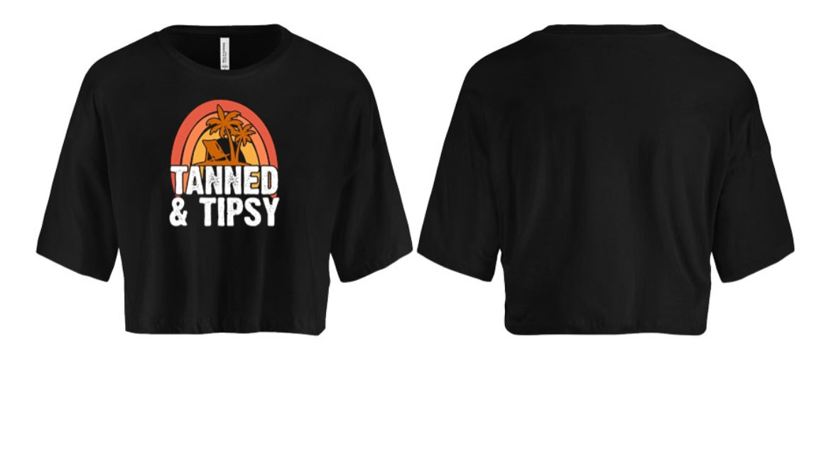 Tanned & Tipsy Women's Crop Top