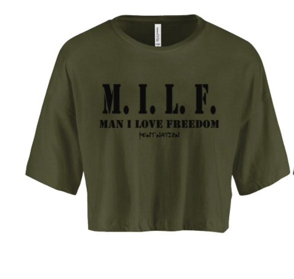 Man I Love Freedom Women's Crop Top