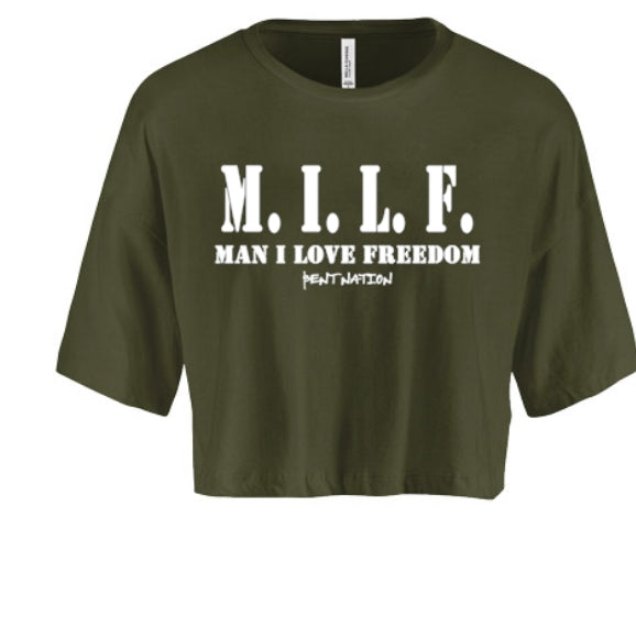 Man I Love Freedom Women's Crop Top
