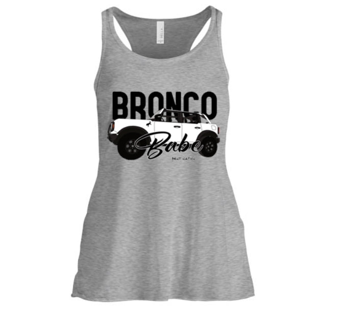 Bronco Babe Women's Tank Top - Whit