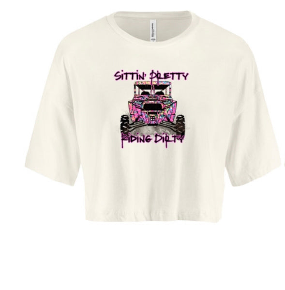 Sittn' Pretty Riding Dirty Women's Crop Top