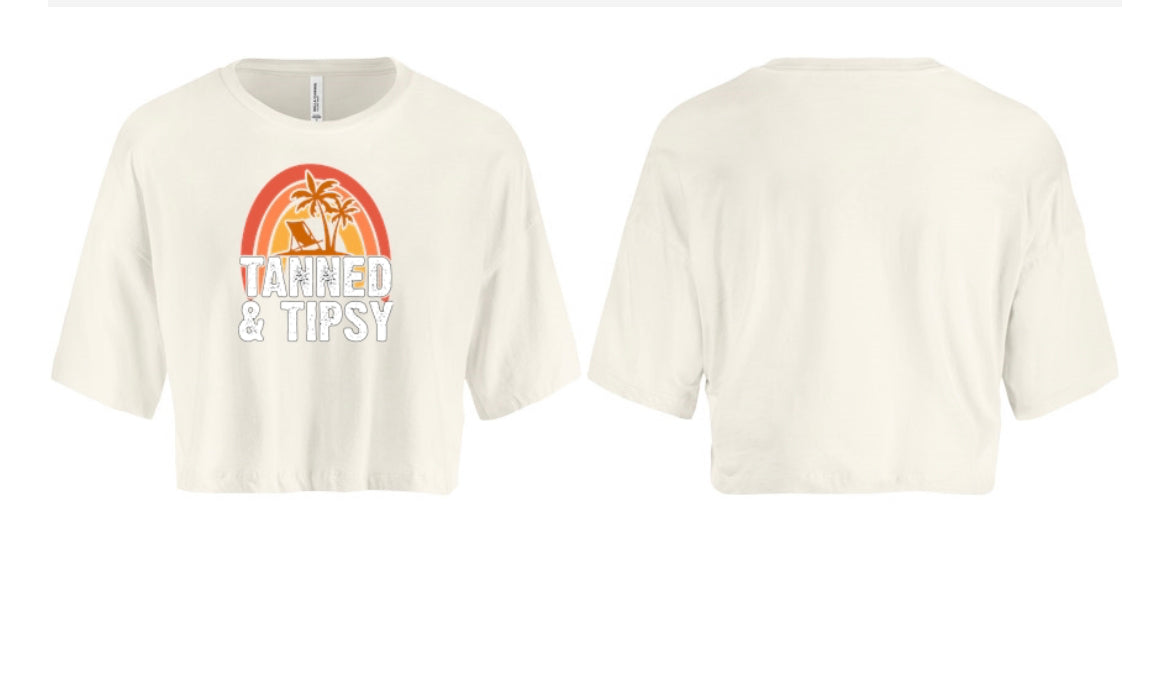 Tanned & Tipsy Women's Crop Top