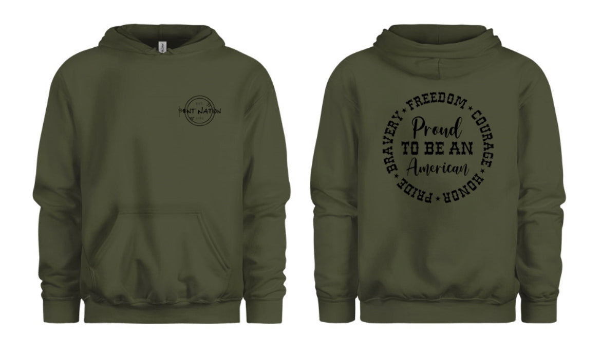 Proud To Be An American Men's Hoodie