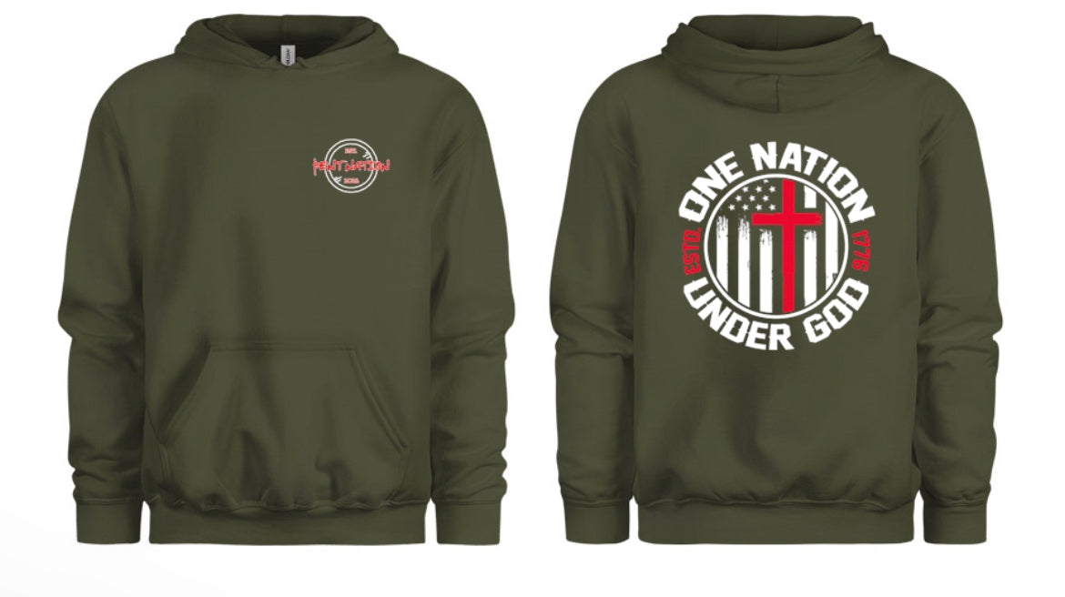 One Nation Under God Men's Hoodie
