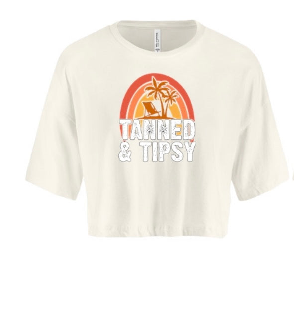 Tanned & Tipsy Women's Crop Top