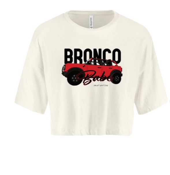 Bronco Babe Women's Crop Top - Red