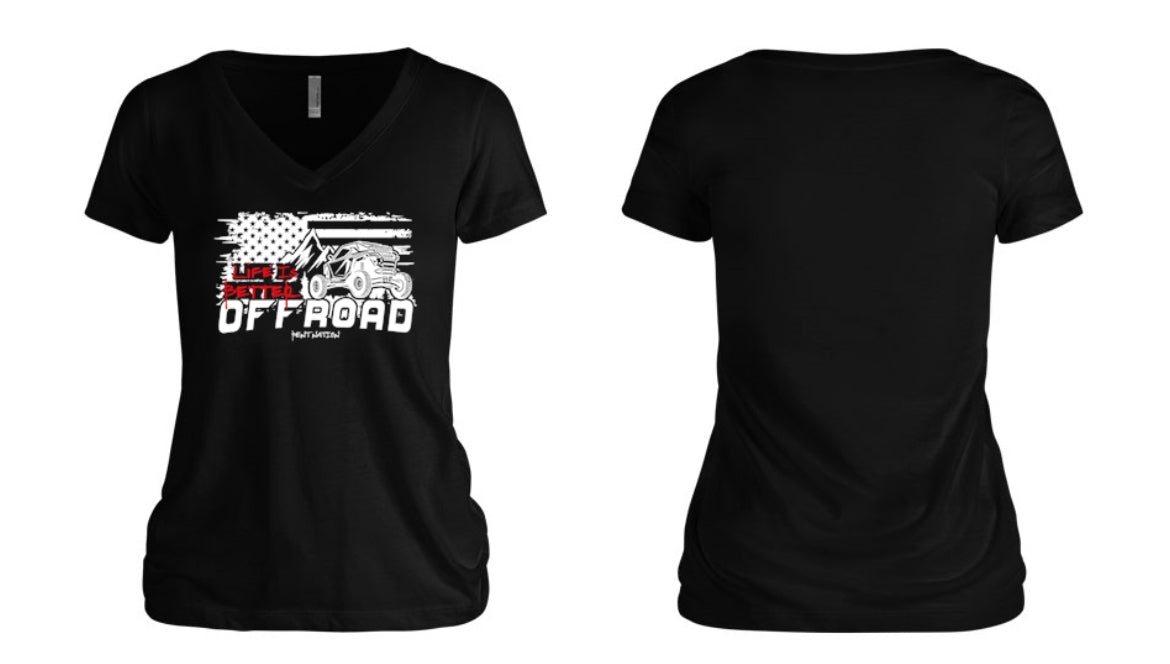Life Is Better Off Road Women's V-Neck