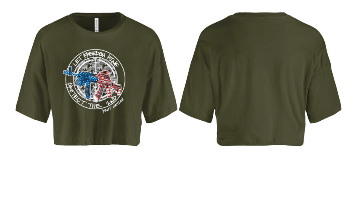 Let Freedom Ring Women's Crop Top