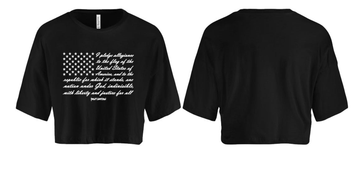 Pledge of Allegiance Women's Crop Top