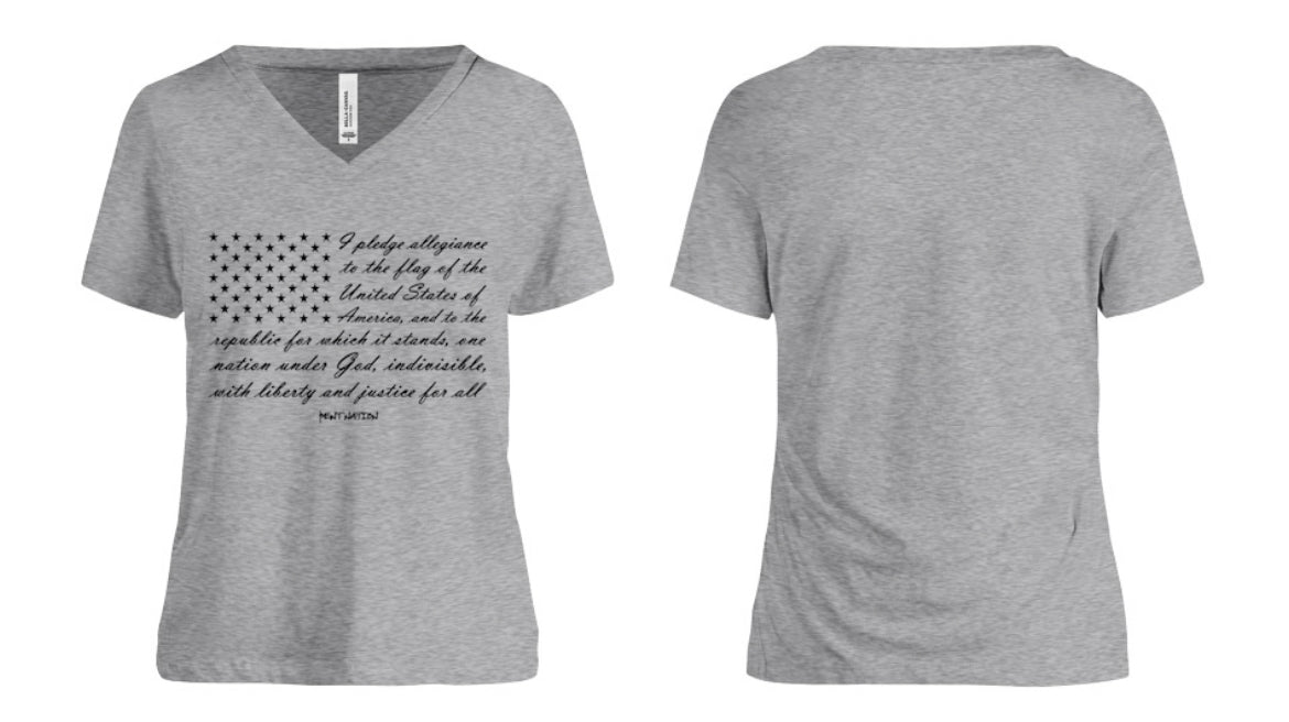 Pledge Of Allegiance Women's V-Neck