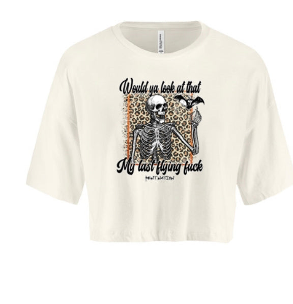 My Last Flying Fuck Women's Crop Top