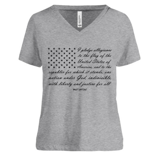 Pledge Of Allegiance Women's V-Neck