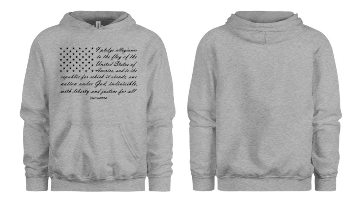 Pledge of Allegiance Kids Hoodie