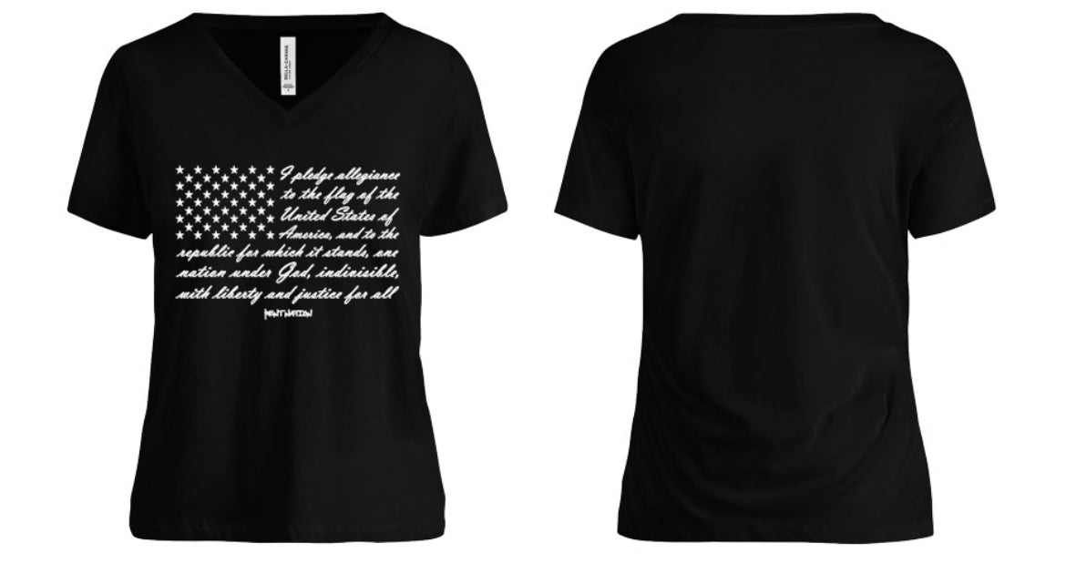 Pledge Of Allegiance Women's V-Neck