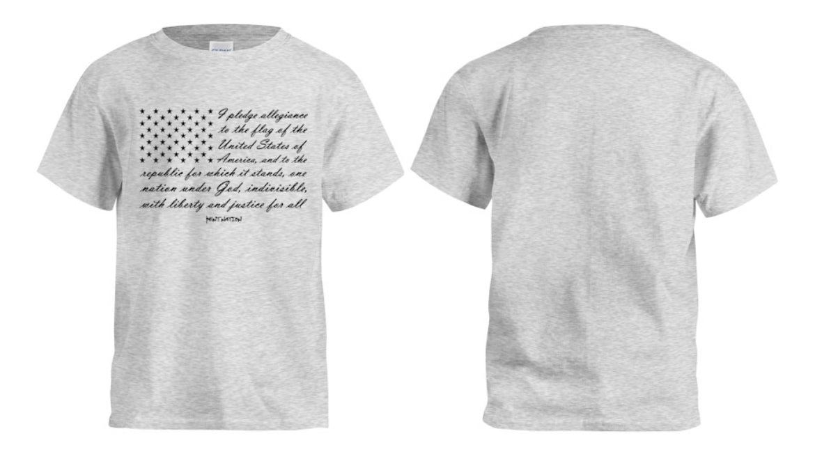 Pledge Of Allegiance Kids T-Shirt