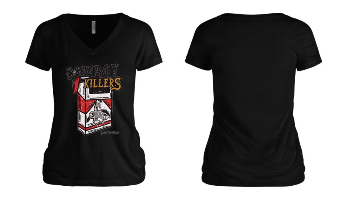 Cowboy Killers Red & White Women's V-Neck