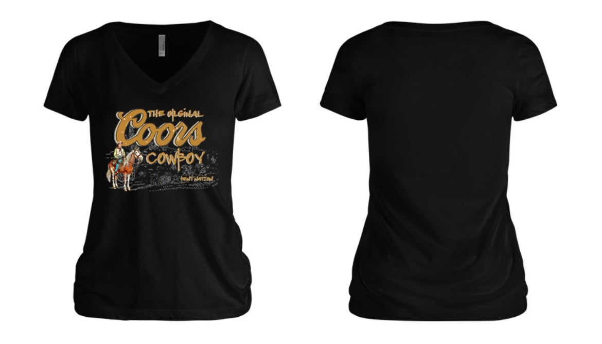 The Original Coors Cowboy Women's V-Neck
