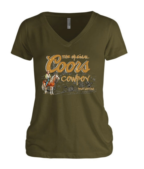 The Original Coors Cowboy Women's V-Neck