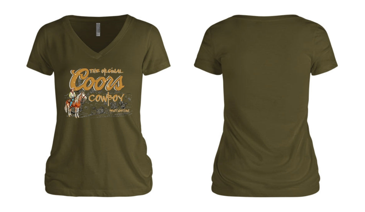 The Original Coors Cowboy Women's V-Neck