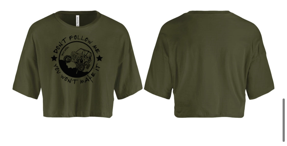 Don't Follow Me RZR Women's Crop Top