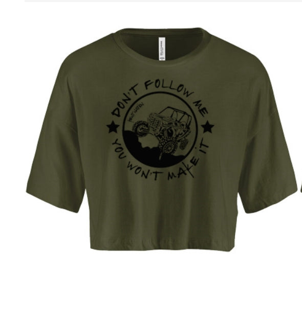 Don't Follow Me RZR Women's Crop Top