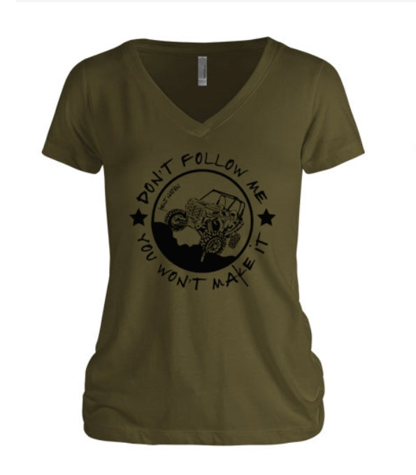 Don't Follow Me RZR Women's V-Neck
