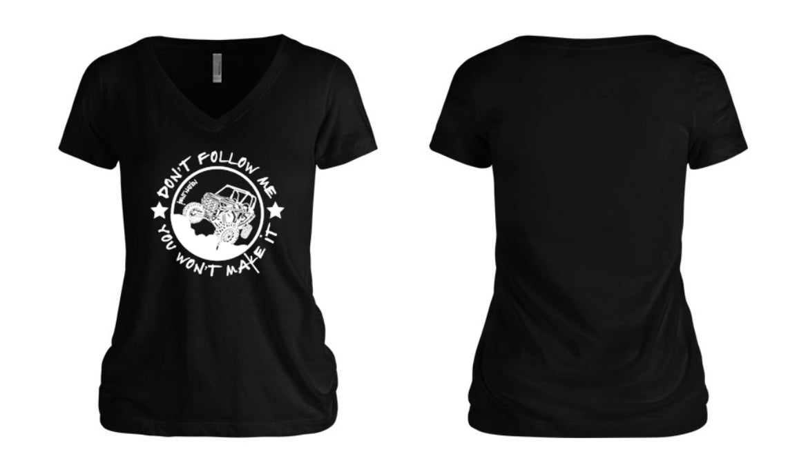Don't Follow Me RZR Women's V-Neck