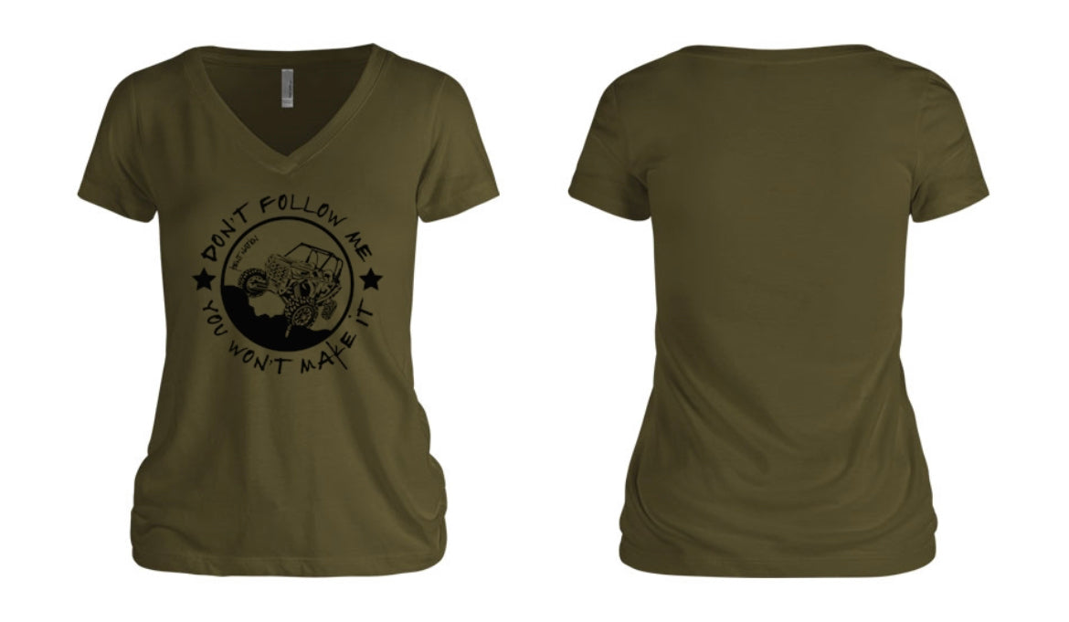 Don't Follow Me RZR Women's V-Neck